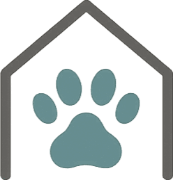 Comfurtable pet care logo