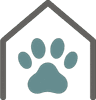 Comfurtable in-home pet euthanasia logo